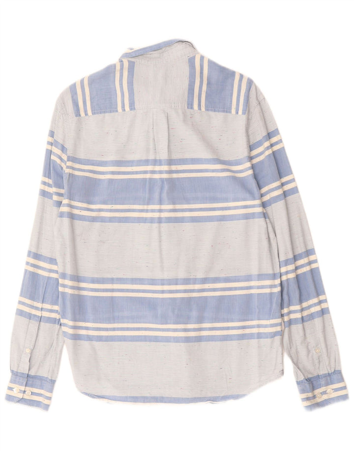 PENGUIN Camicia da uomo slim fit Heritage in cotone a righe blu medio