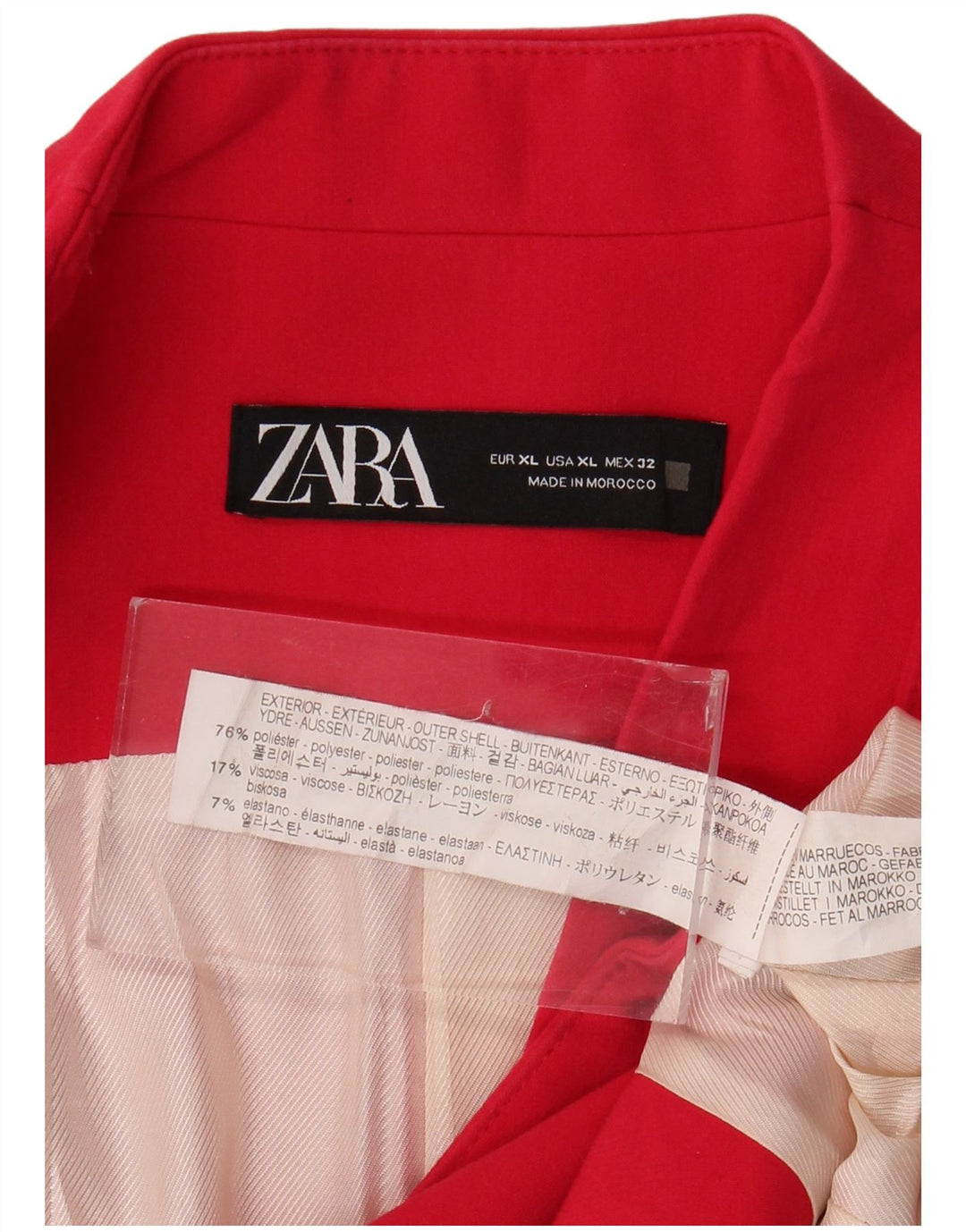 Giacca blazer da donna Zara UK 18 XL poliestere rosa