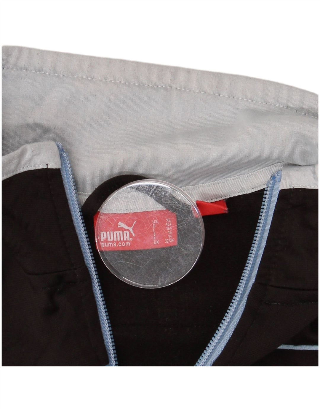 Giacca da ginnastica grafica PUMA da ragazzo 13-14 anni Colorblock nera