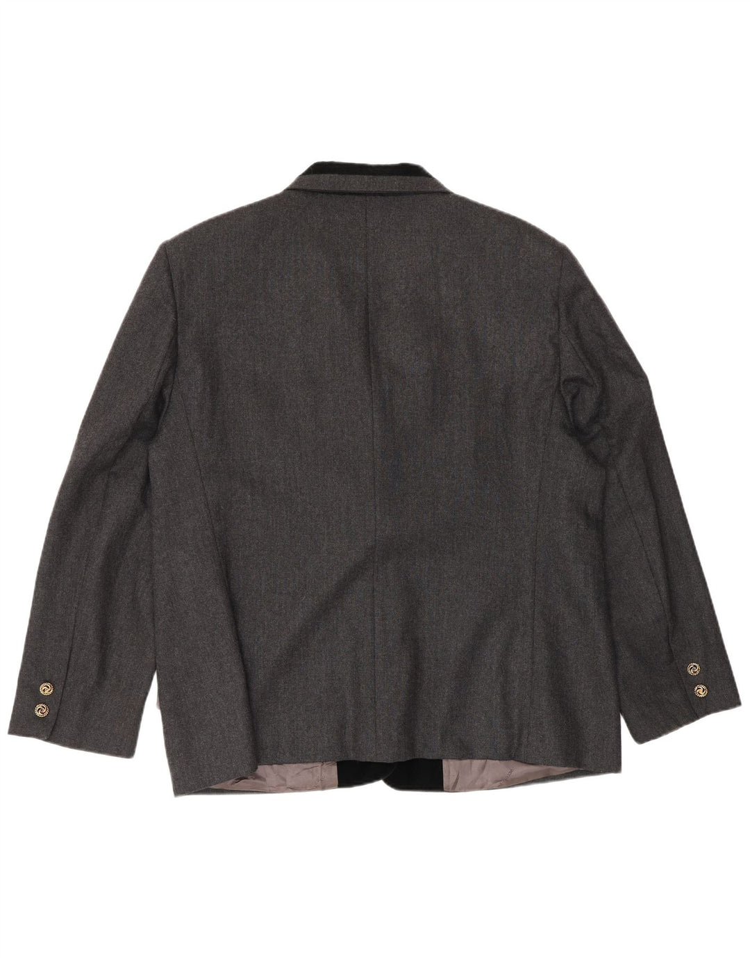 Giacca blazer da donna a 3 bottoni Roccobarocco UK 18 XL lana color block grigio