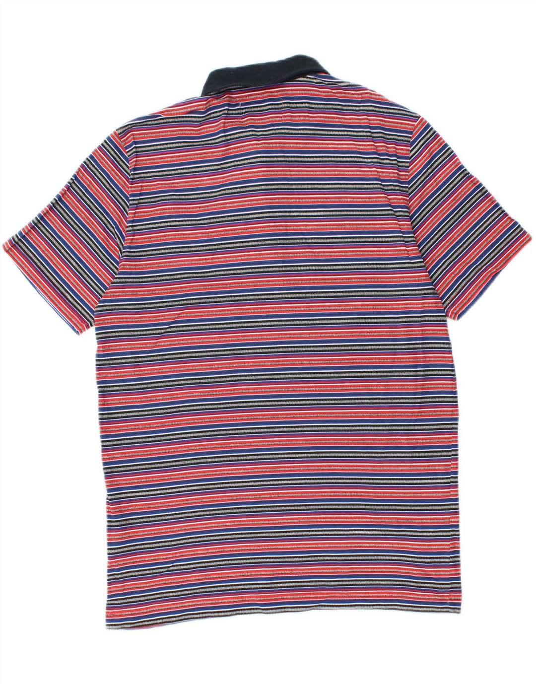 Polo da uomo Penguin in cotone a righe multicolori medie
