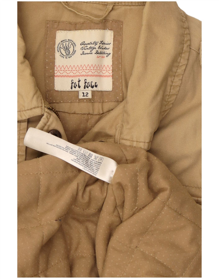 Giacca militare da donna Fat Face UK 12 Cotone beige medio