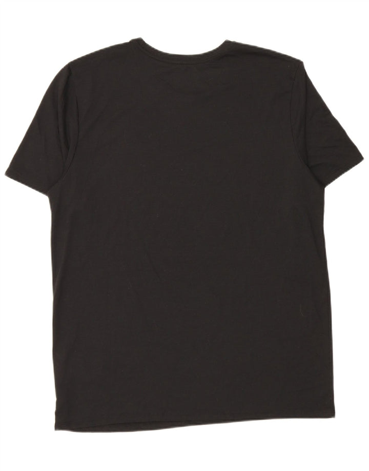 T-shirt grafica Nike Dri Fit da uomo, grande, in poliestere nero