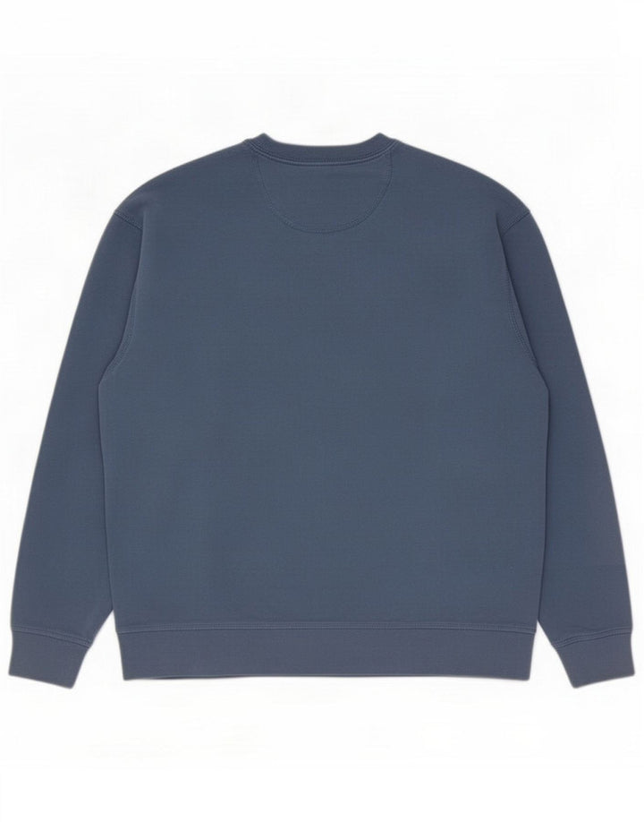Marks & Spencer Felpa da uomo Maglione Blu medio Cotone