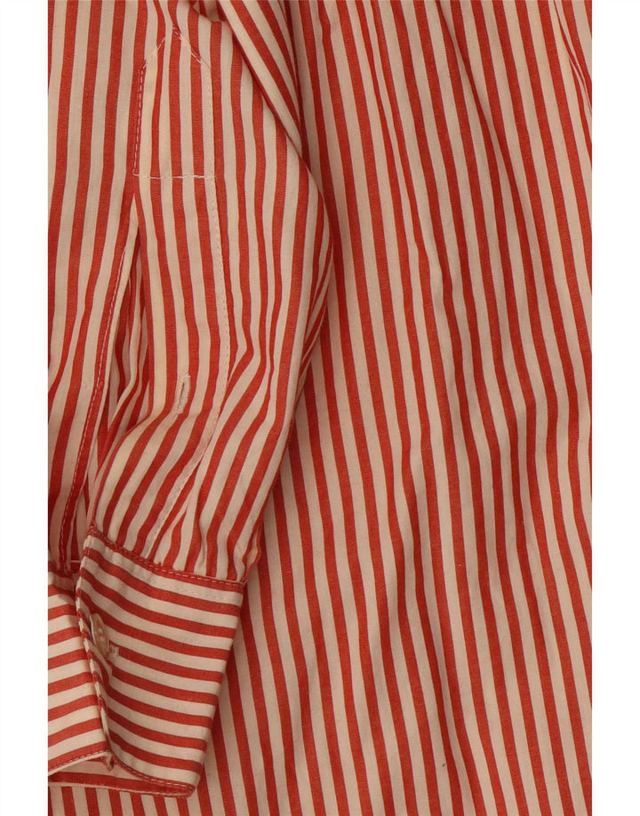 Camicia weekend da donna Max Mara UK 16 Cotone gessato rosso grande