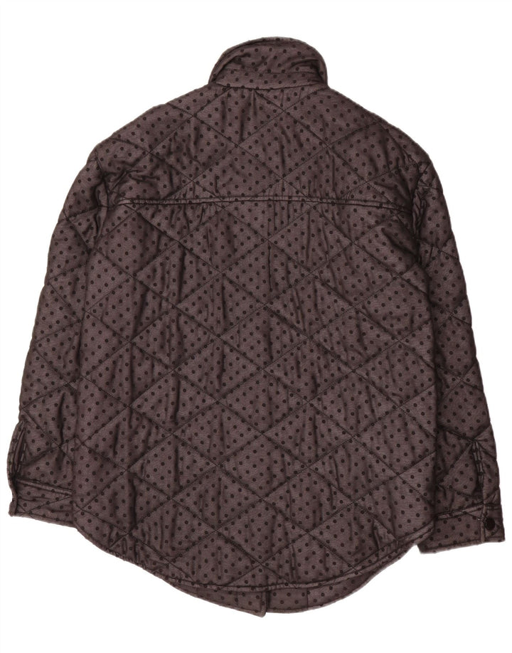 Giacca trapuntata oversize da donna Phase Eight UK 8 piccola nera maculata