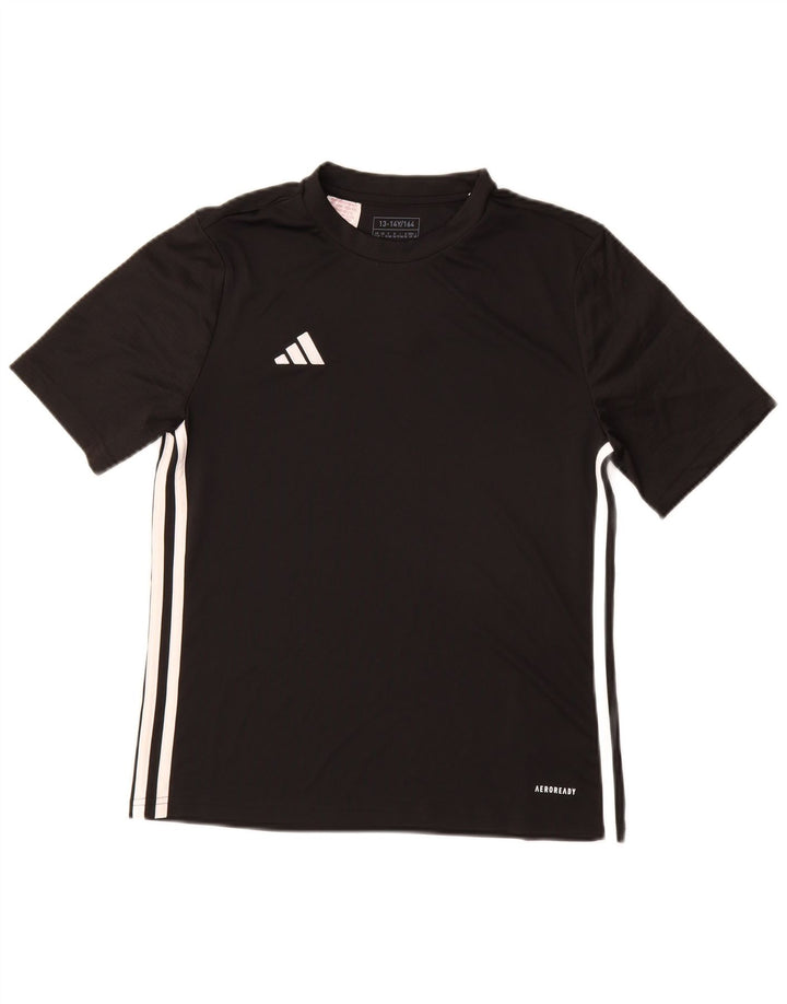 Maglietta ADIDAS Aeroready da bambino 13-14 anni in poliestere nero