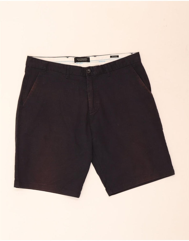 Pantaloncini chino Stuart da uomo Scotch & Soda W32 cotone blu navy medio