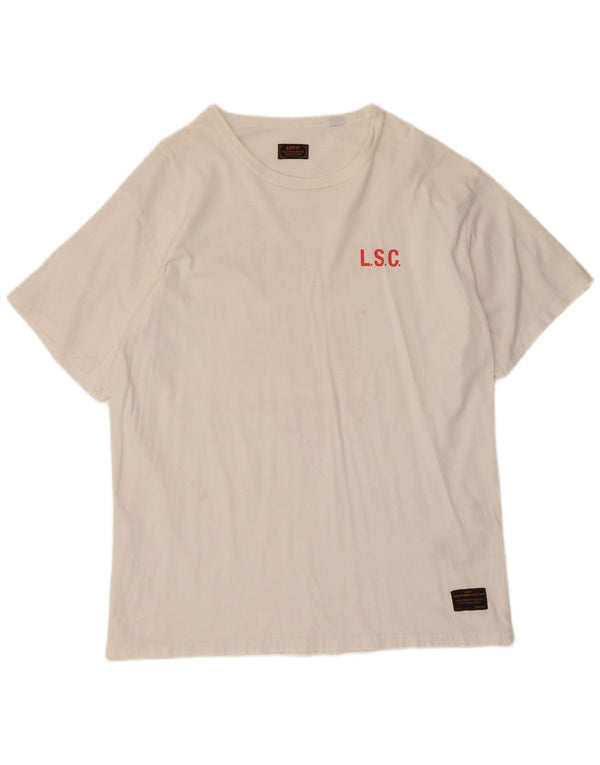 T-shirt grafica da uomo Levi's Top XL in cotone bianco
