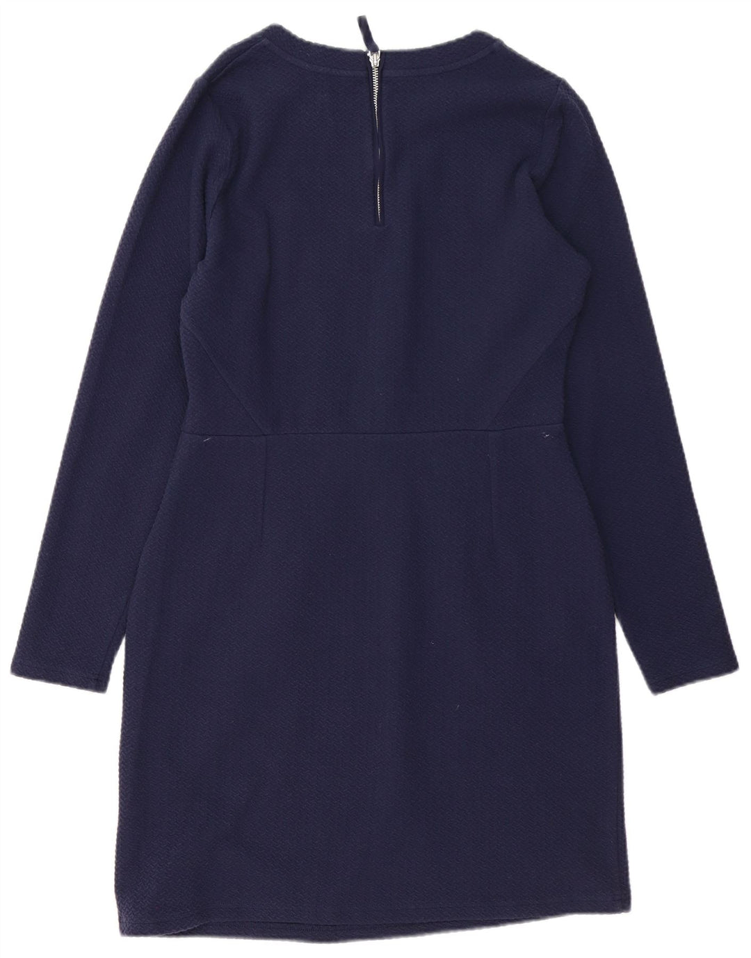 JOULES Abito tubino a maniche lunghe da donna UK 12 Medio cotone blu navy