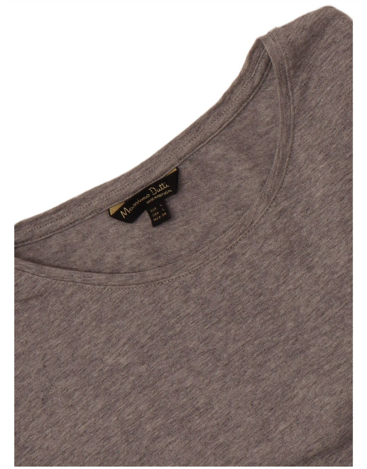 Maglietta da donna Massimo Dutti Top UK 14 Large Grey Flecked
