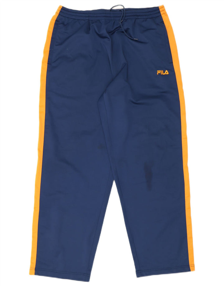 Pantaloni da tuta da uomo Fila XL Blu in poliestere color block