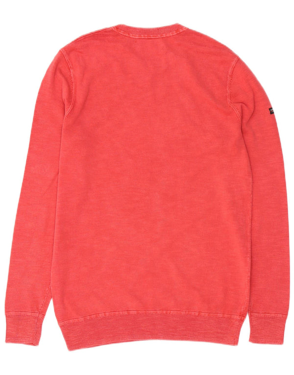 Felpa da uomo SUPERDRY Maglione piccolo rosso in cotone