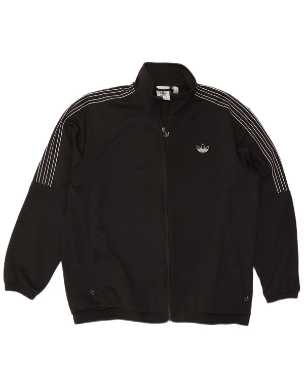 Giacca da ginnastica da uomo Adidas XL nera in poliestere