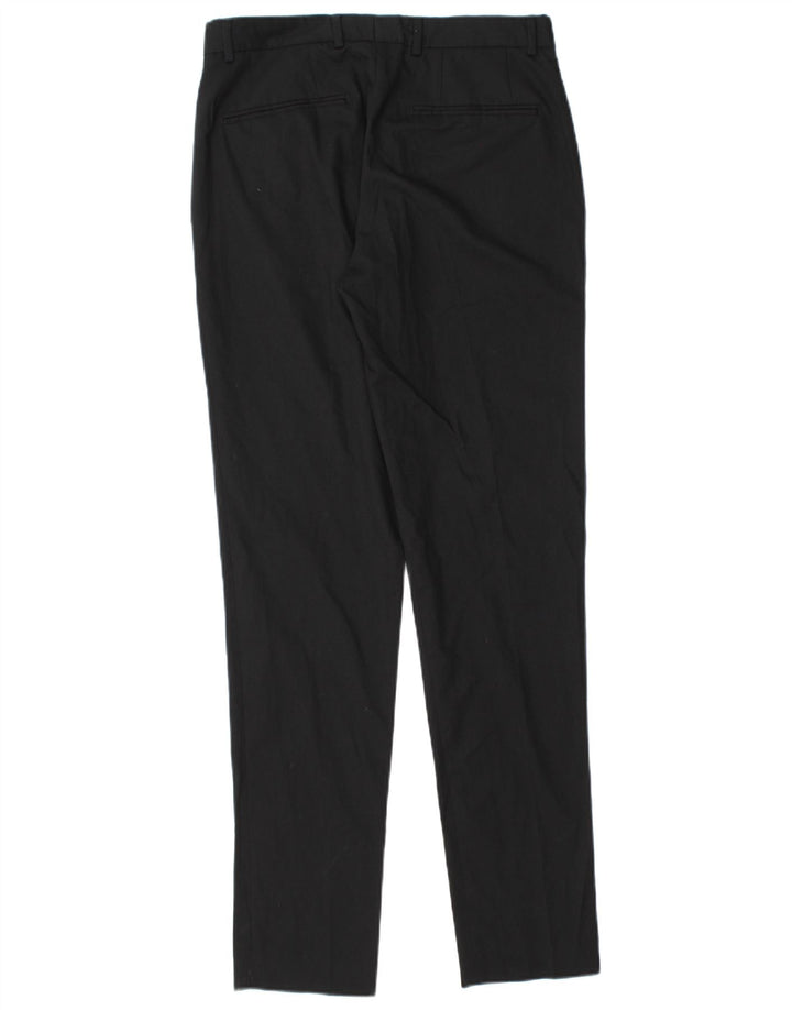 Pantaloni chino slim da uomo Zara EU 38 Small W30 L32 poliestere nero