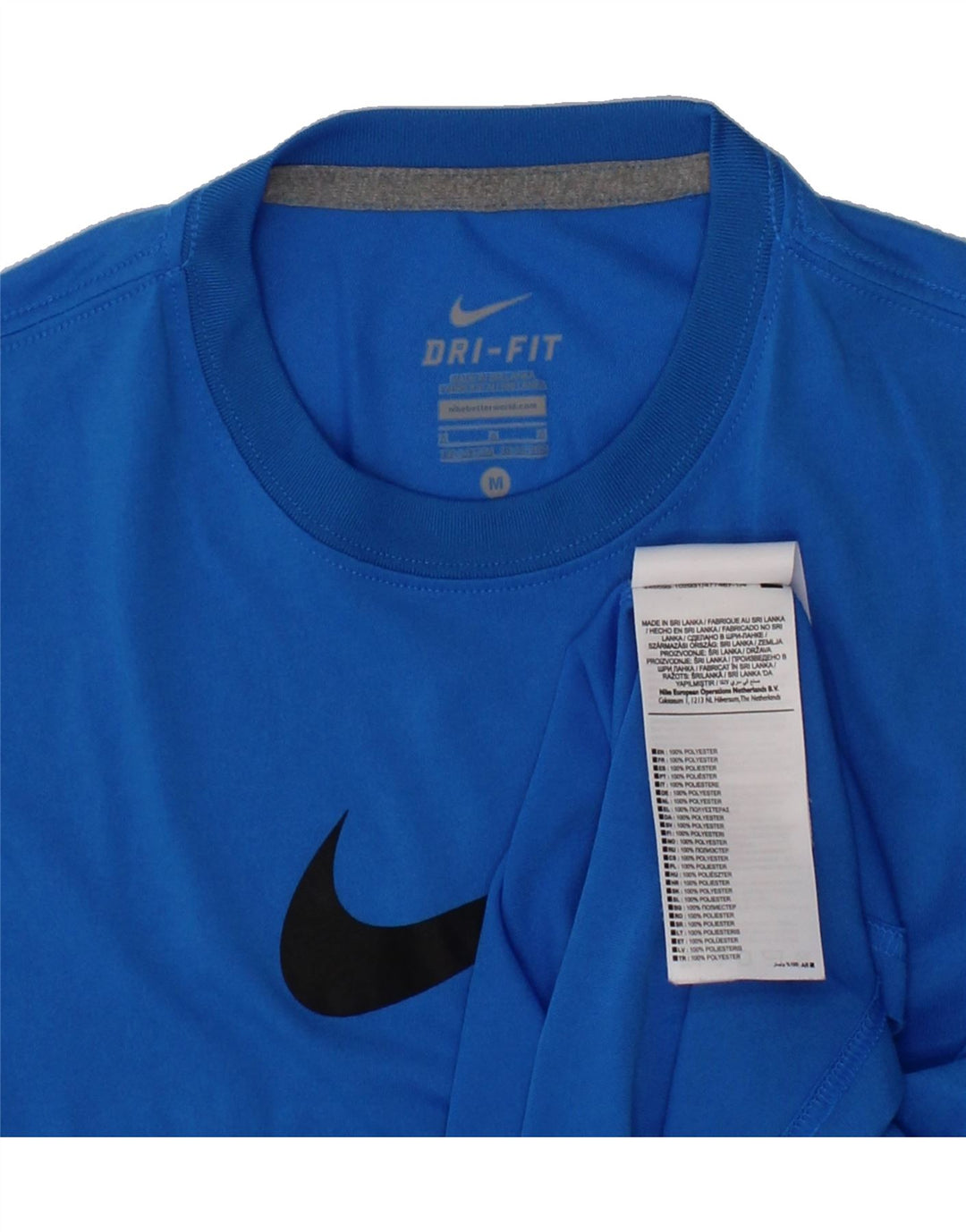 NIKE Boys Dri Fit Graphic T-Shirt Top 10-11 Years Medium Blue Polyester Vintage Nike and Second-Hand Nike from Messina Hembry 