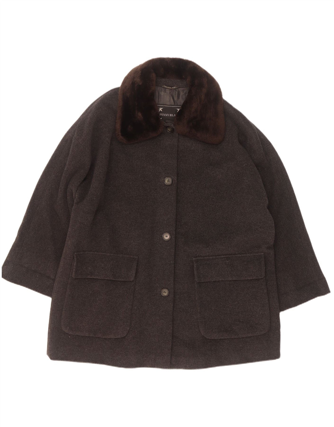 Giacca blazer oversize a 4 bottoni da donna Penny Black IT 42 Lana grigio medio