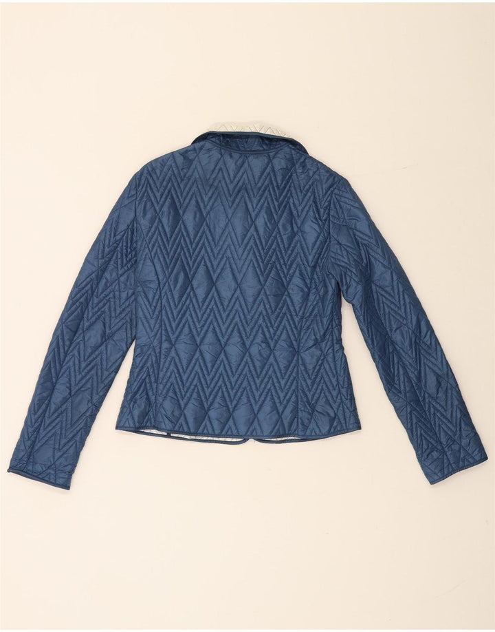 Giacca Trapuntata Donna Trussardi Jeans IT 42 Blu Medio Colourblock