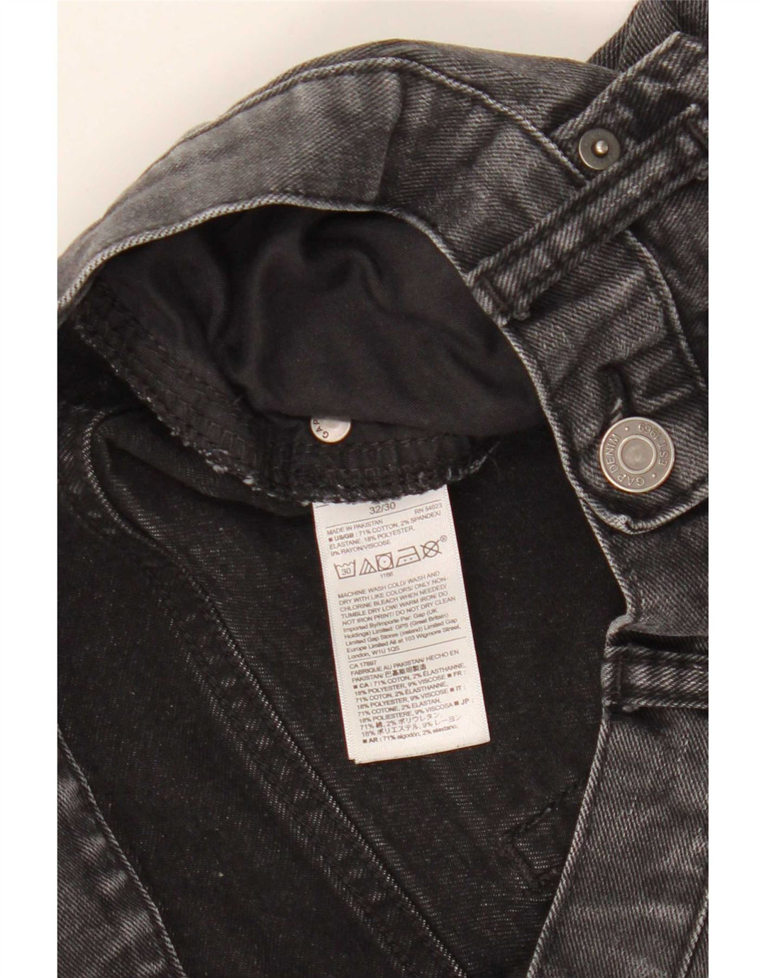 Jeans skinny da donna Gap W32 L30 cotone nero