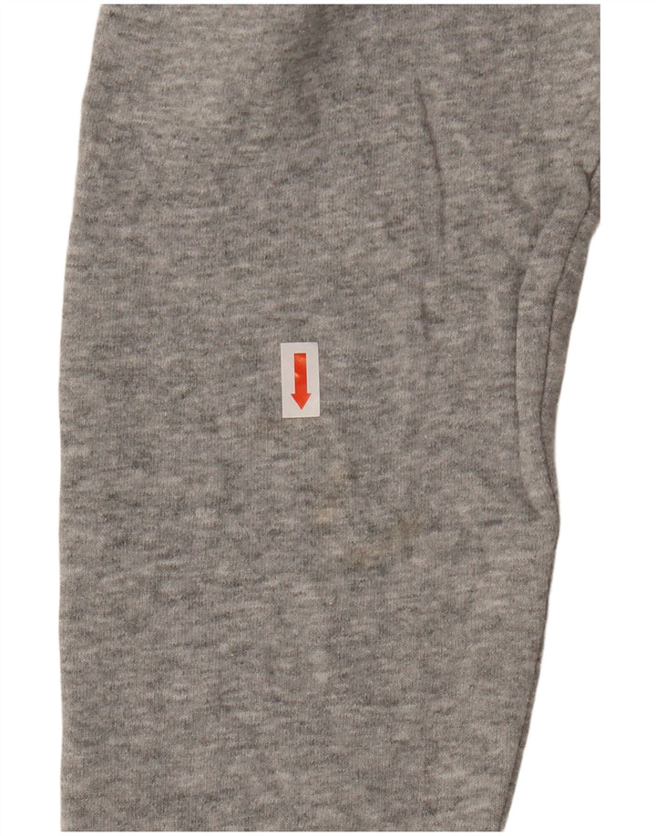 Felpa da donna FILA Maglione UK 16 Grande cotone chiazzato grigio