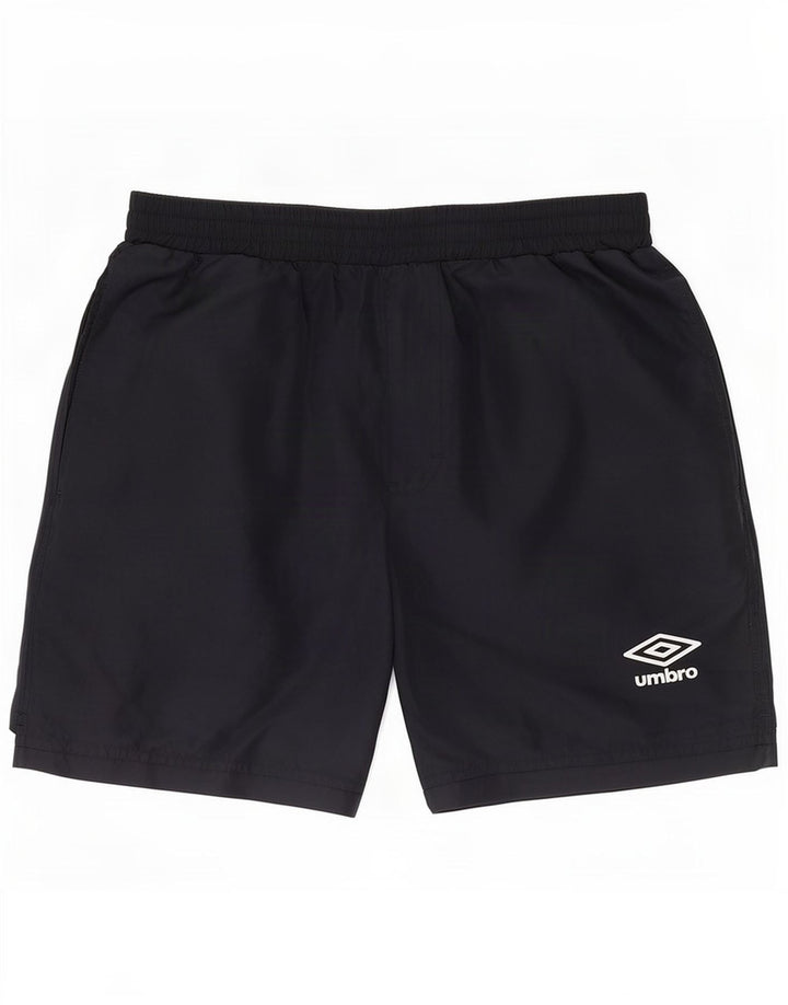 Pantaloncini sportivi da uomo Umbro piccoli in poliestere blu navy