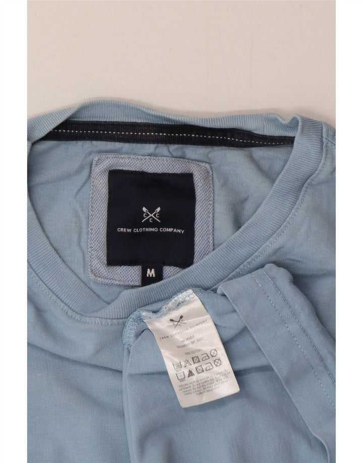 Crew Clothing T-shirt da uomo Top in cotone blu medio