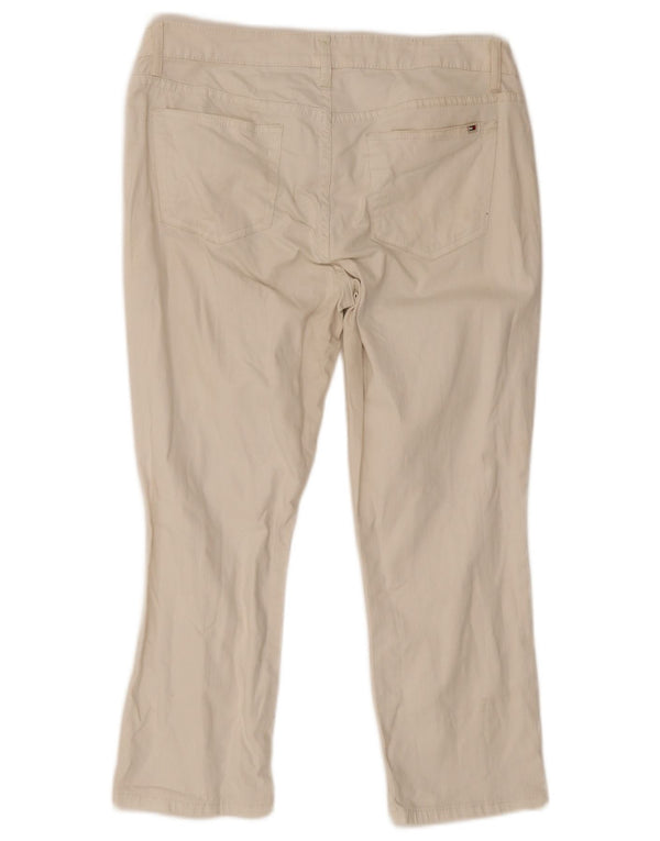 Jeans corti da donna Tommy Hilfiger US 12 Large W34 L23 Cotone beige