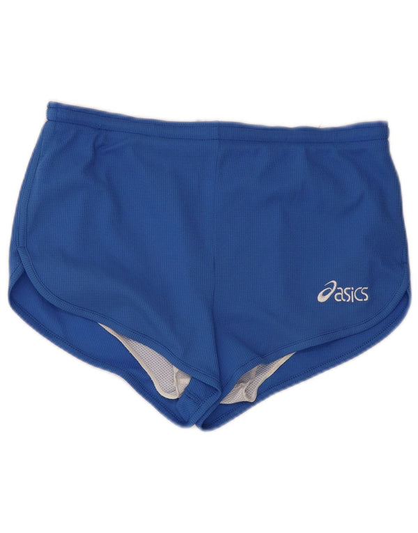 Pantaloncini sportivi da donna Asics UK 12 poliestere blu medio