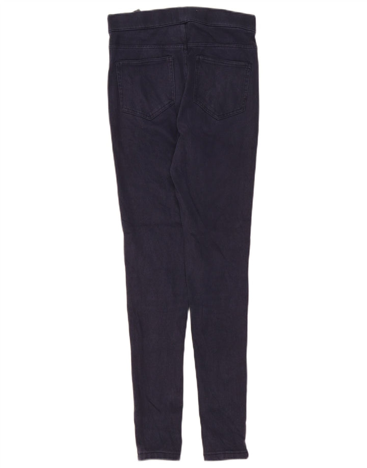 MARKS & SPENCER Pantaloni casual da donna UK 8 Small W26 L27 Blu navy