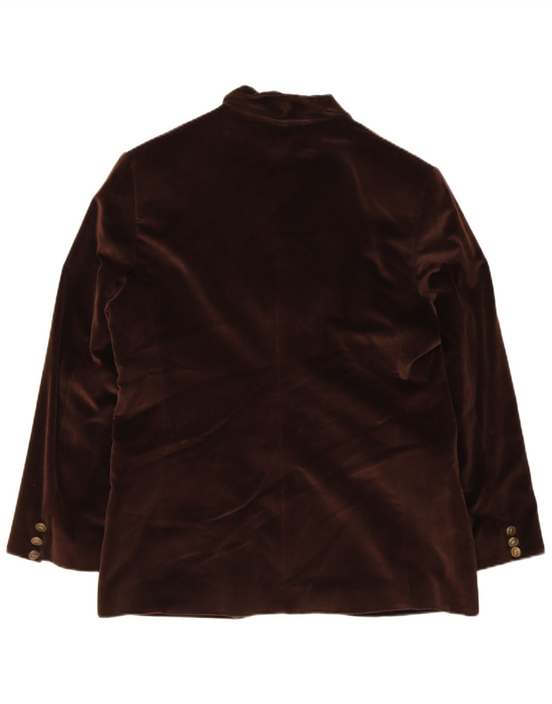 Giacca blazer vintage da donna in velluto a 3 bottoni EU 44 XL lana marrone