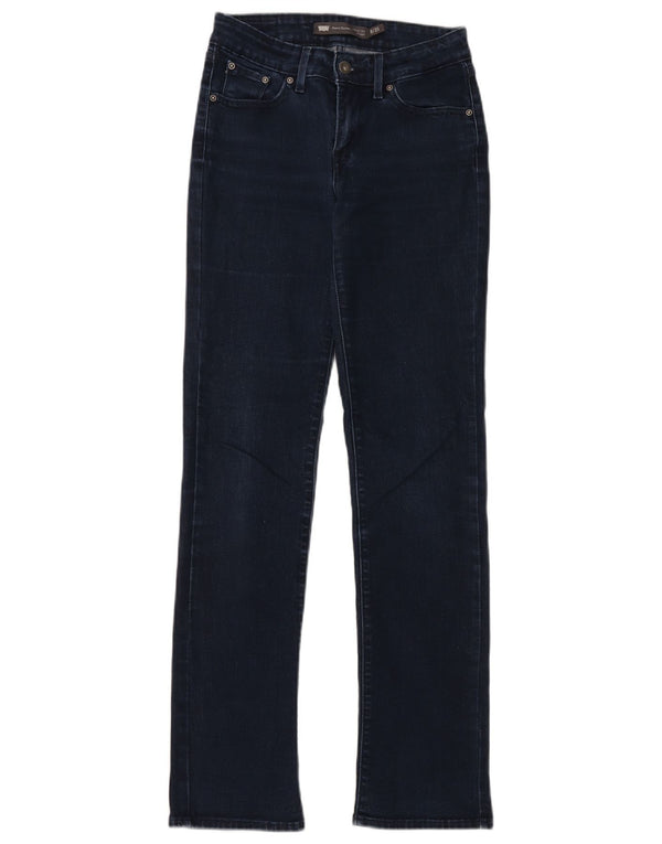 Jeans dritti Demi Curve da donna Levi's US 0 XS W25 L32 Blu Navy