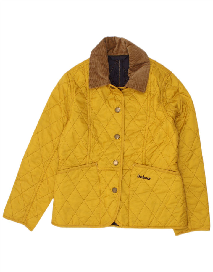 Giacca trapuntata per ragazze Barbour 5-6 anni Small Giallo Colourblock in poliammide