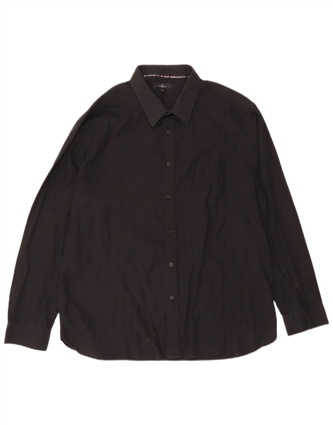Camicia da uomo Jeff Banks XL in cotone gessato nero