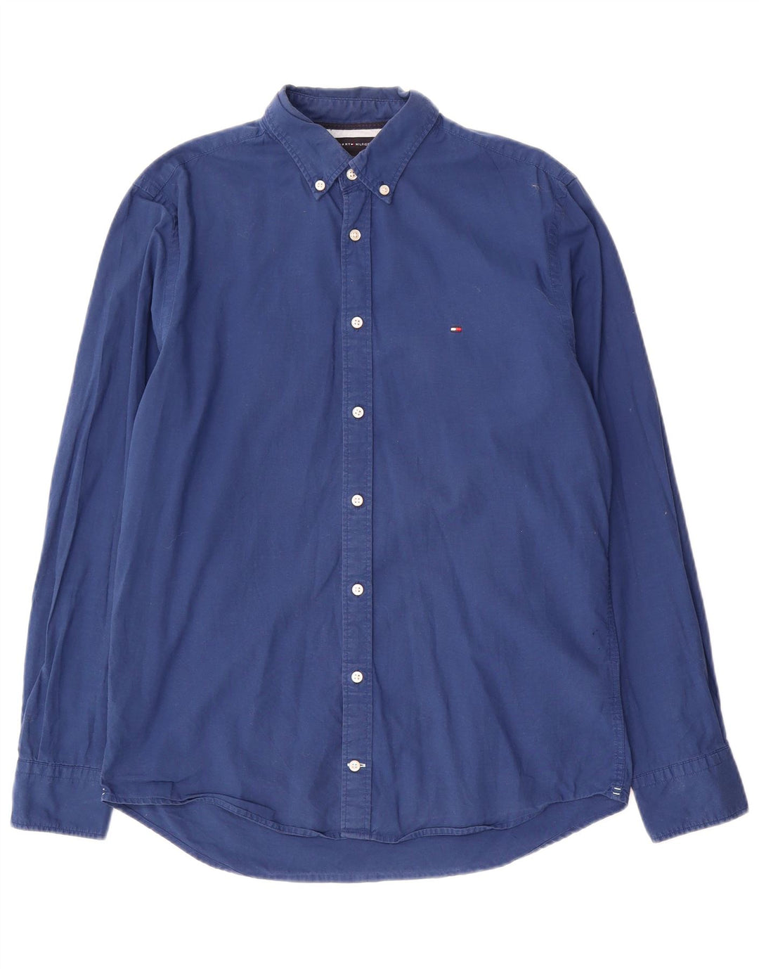 Camicia da uomo Regular Fit Tommy Hilfiger in cotone blu medio