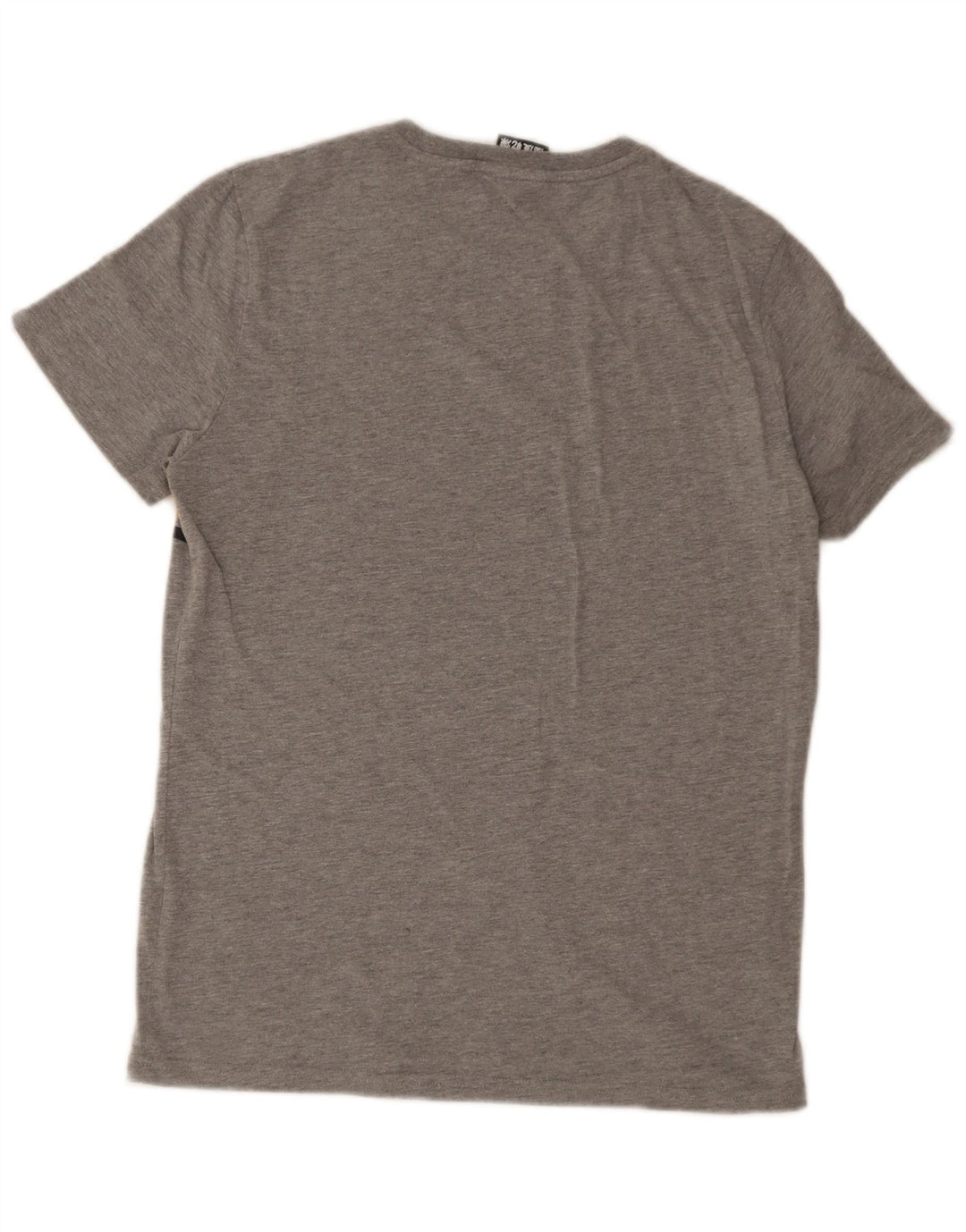 T-shirt grafica da uomo Superdry Top in cotone color block grigio medio