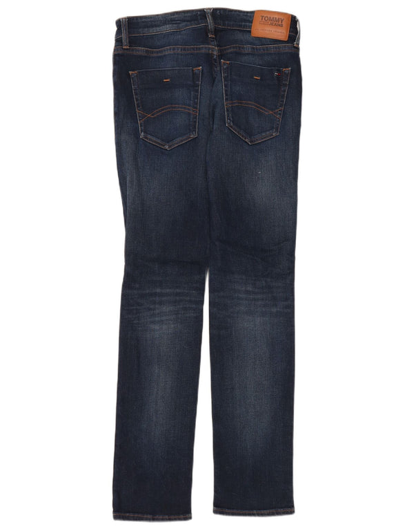Jeans slim da uomo Tommy Hilfiger W32 L32 cotone blu navy