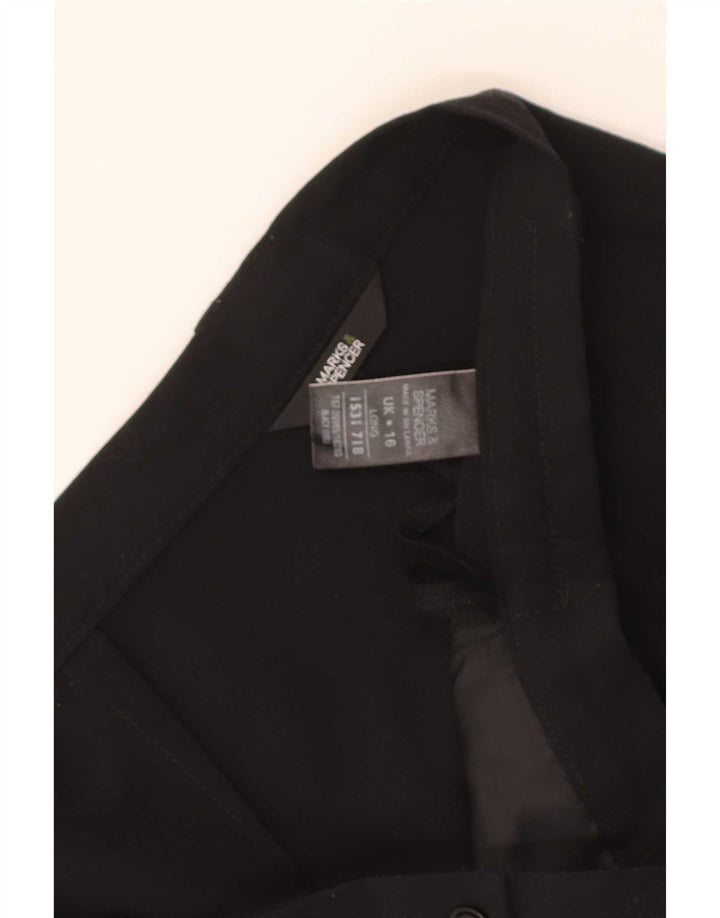 Pantaloni casual dritti da donna Marks & Spencer taglia 16 W36 L29 neri