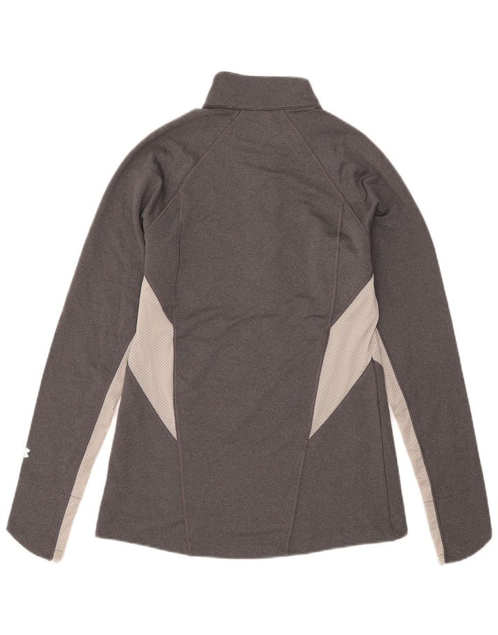 Maglietta Under Armour da uomo Cold Gear Pullover Top grigio medio color block