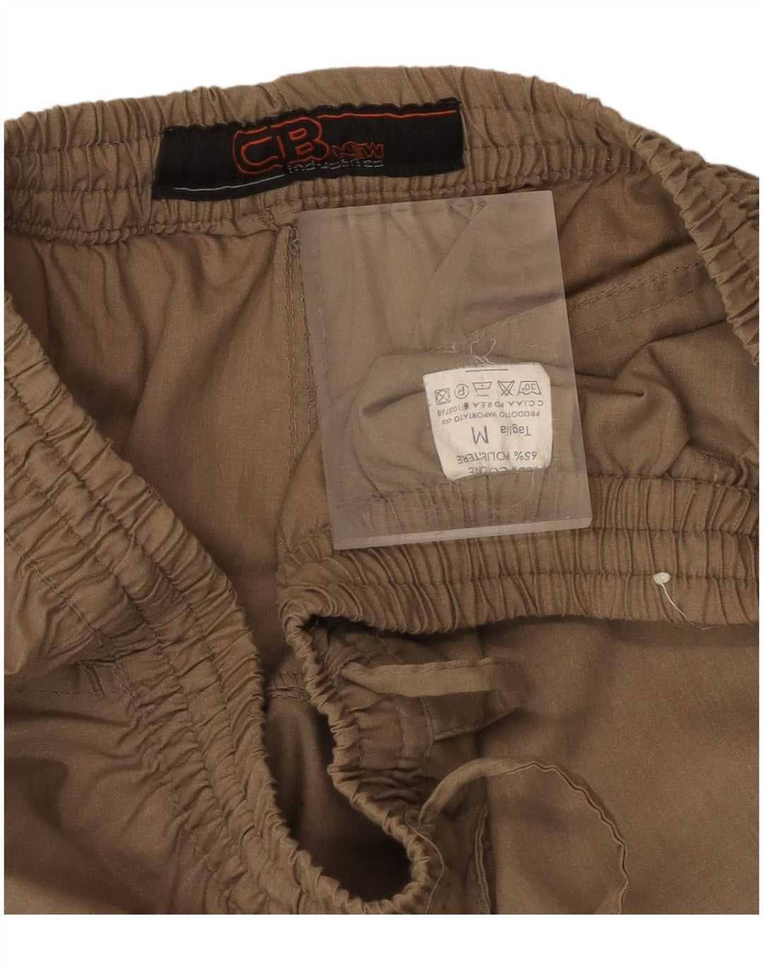 Pantaloni cargo dritti da donna vintage medi W30 L31 in cotone beige