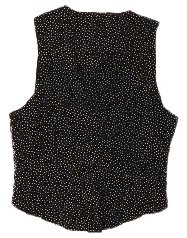 Gilet Vintage da Donna IT 46 Large Nero Geometrico