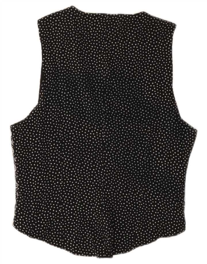 Gilet Vintage da Donna IT 46 Large Nero Geometrico