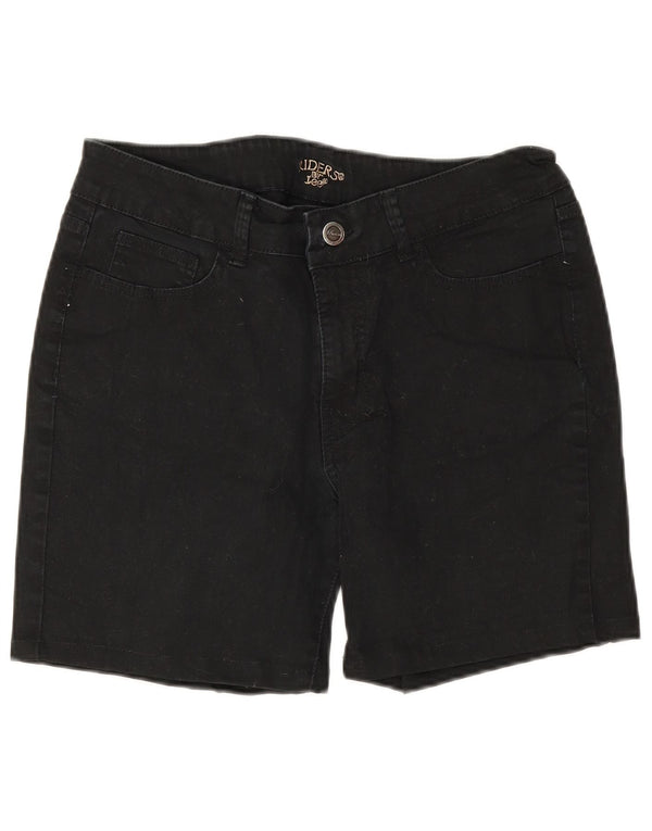 Pantaloncini di jeans Lee Riders da donna US 12 Large W30 cotone nero