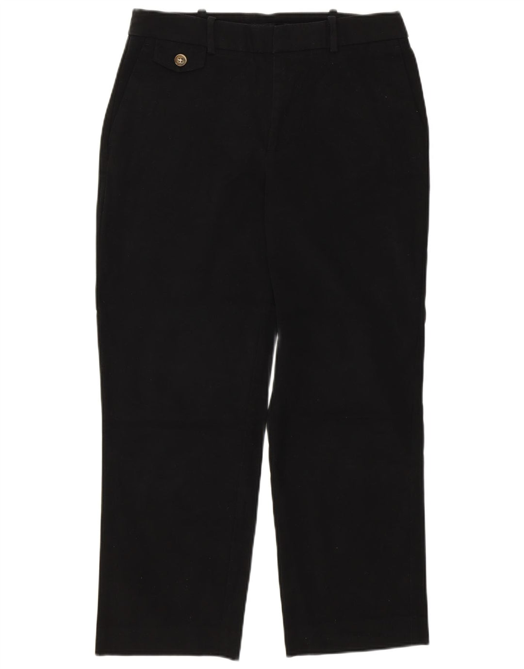 Pantaloni corti dritti da donna Zara medi W28 L26 cotone nero