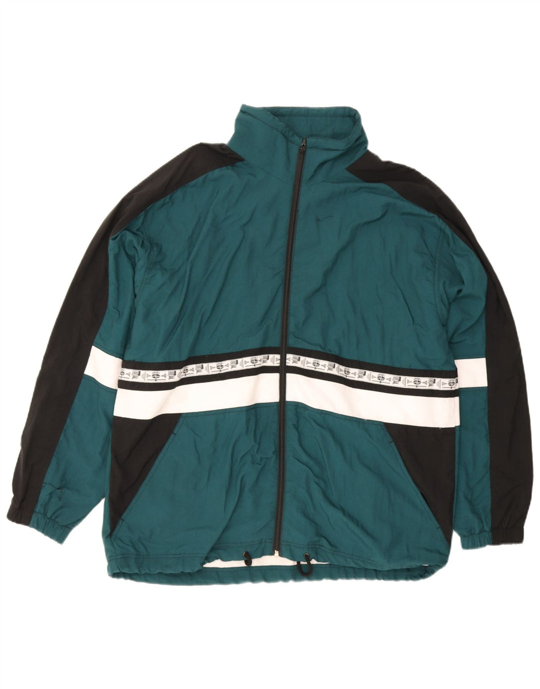 Giacca a vento da uomo Crane EU 48/50 Sport a blocchi di colore verde medio