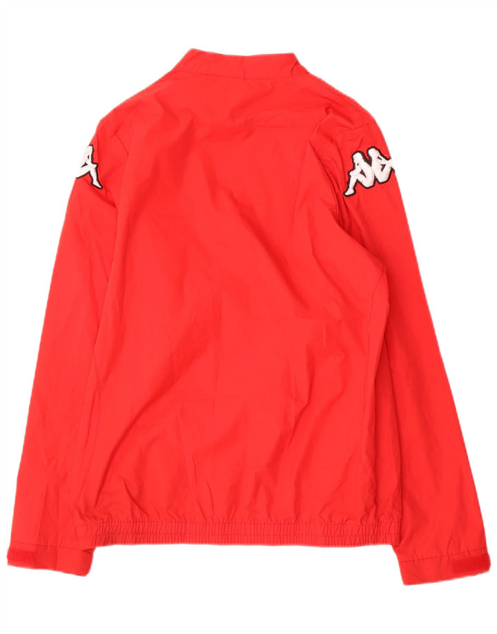 Top da tuta pullover con zip grafica Kappa per ragazzi 13-14 anni Rosso