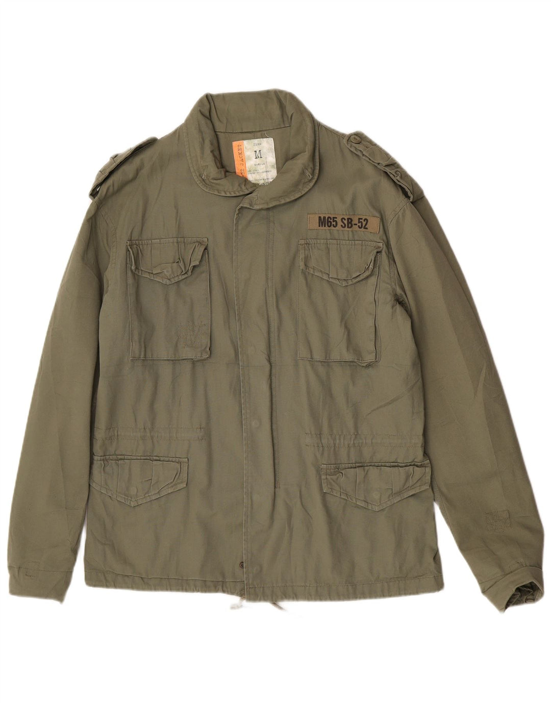 Giacca militare da uomo VINTAGE UK 38 cotone kaki medio