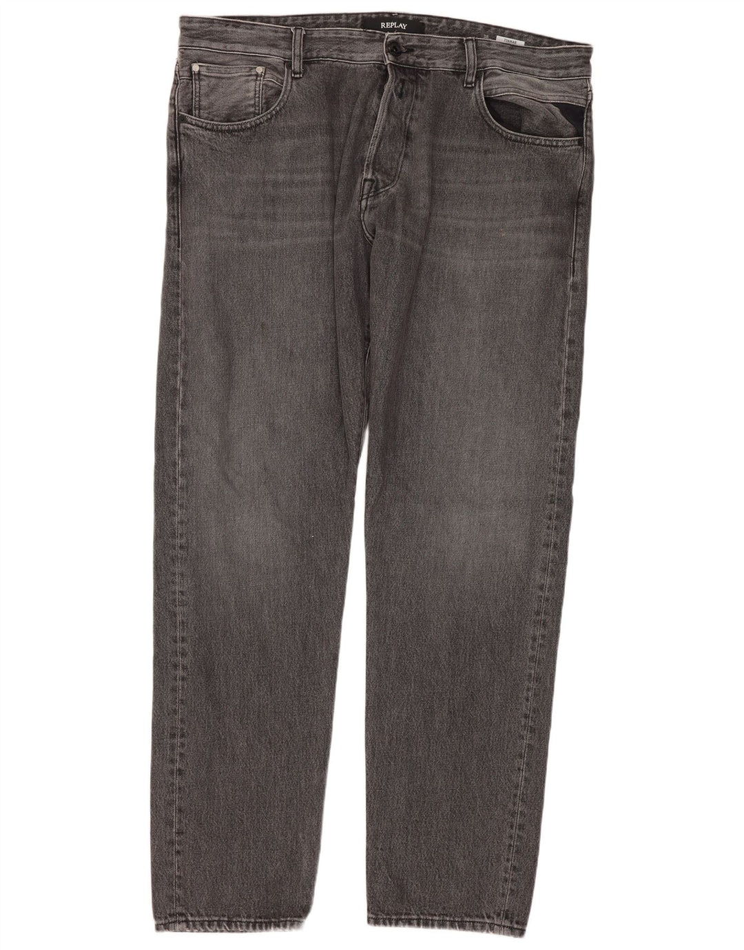 Replay Jeans affusolati Tinmar da uomo W38 L32 in cotone grigio