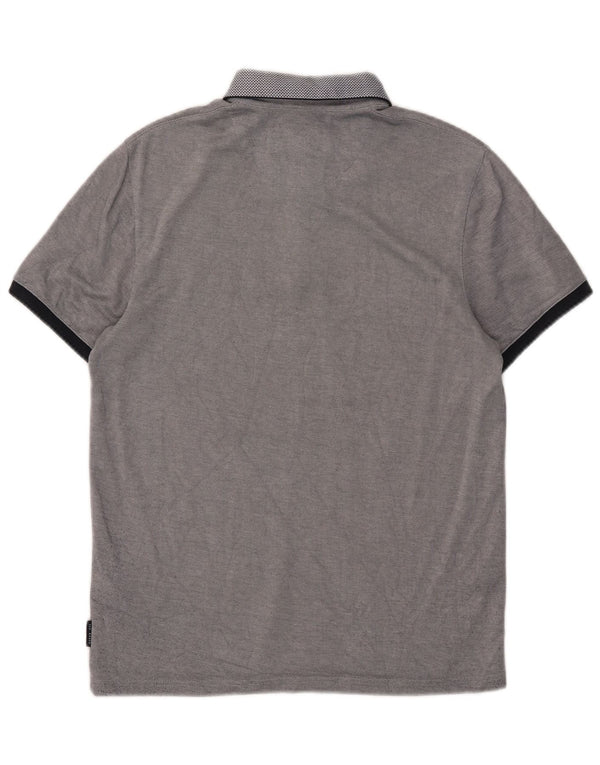 Polo da uomo Ted Baker taglia 3 media blu navy modal