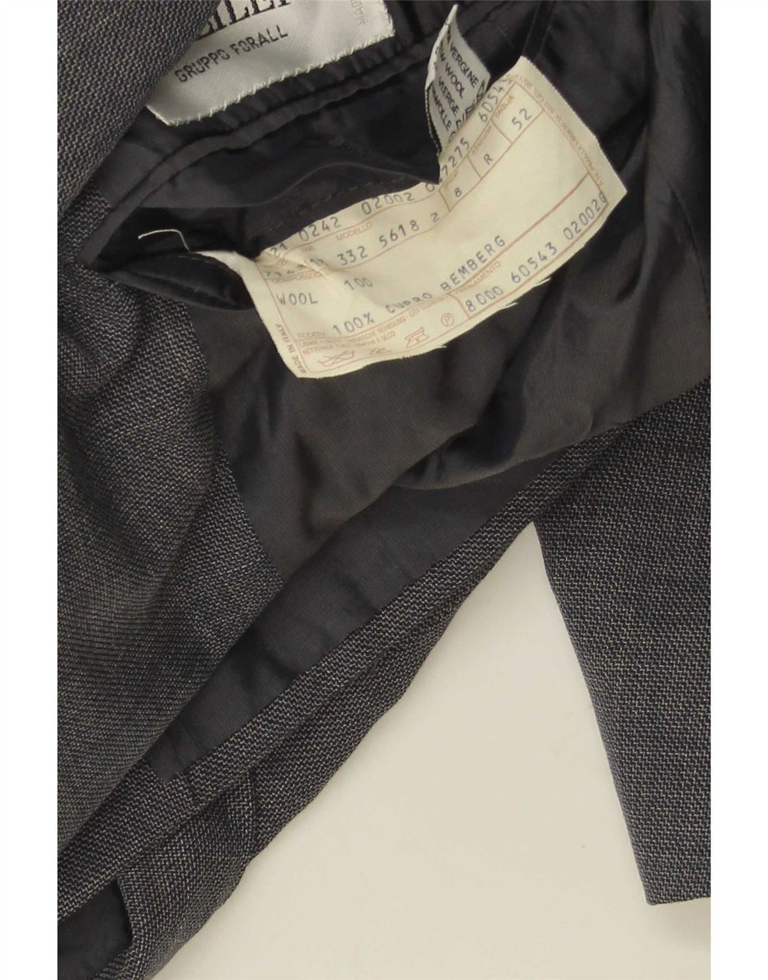 Pal Zileri Giacca Blazer Doppio Petto da Uomo IT 52 XL Lana Grigia