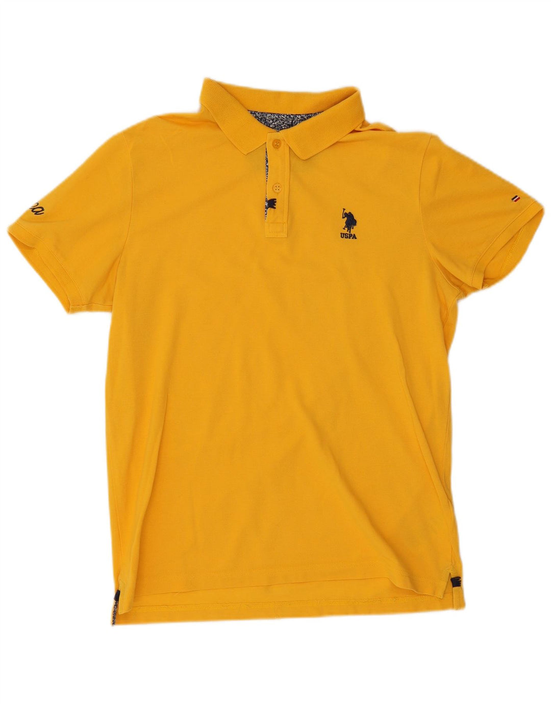 Polo Assn. Camicia da uomo in cotone giallo medio